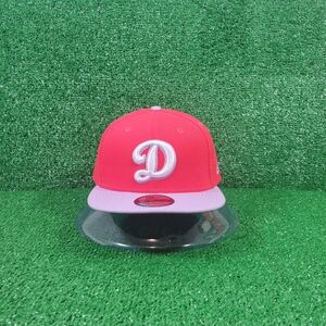 NEW ERA Los Angeles Dodgers Color Pack 9FIFTY Snapback Hat Red Lavender Grey